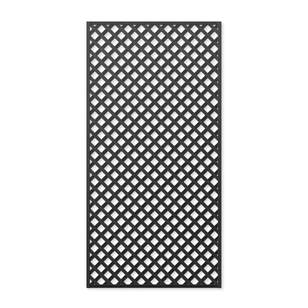 treillage 1mx2m losange 47mm noir